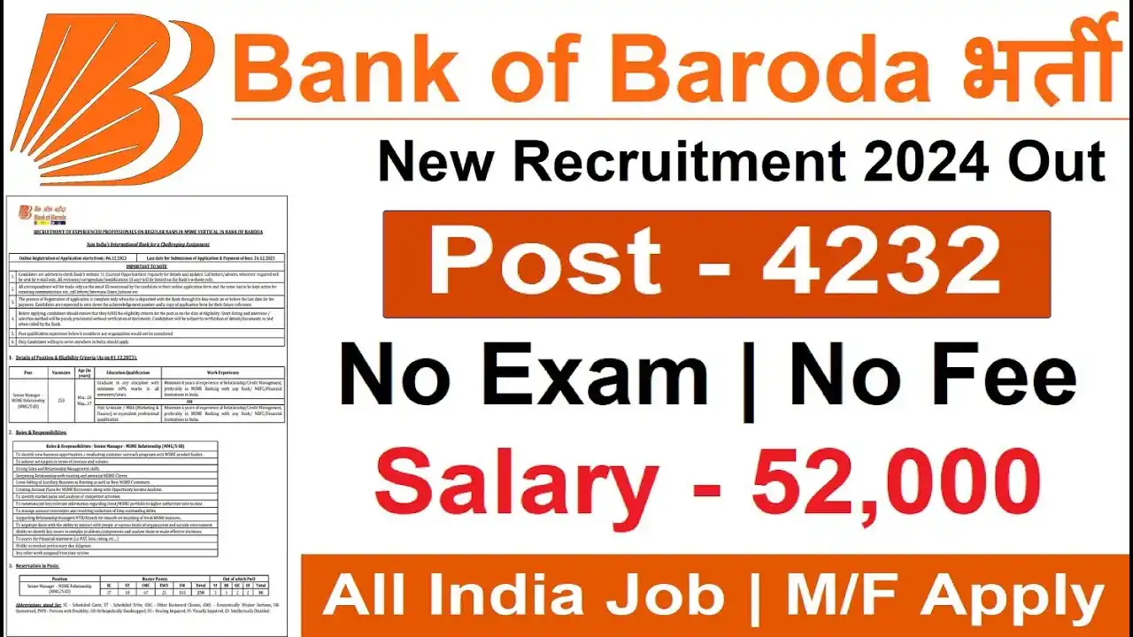 Bank Of Baroda Recruitment 2024